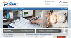 Desktop Screenshot of elektro-proeger.com